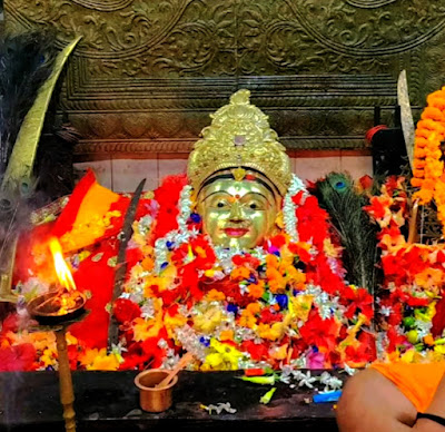 This beautiful image of the Mother, as she takes up her weapons and arms.